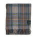 Highland Wool Blend Tartan Blanket Throw - Heritage Of Scotland - STEWART MUTED BLUE