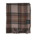 Highland Wool Blend Tartan Blanket Throw - Heritage Of Scotland - STEWART NATURAL DRESS