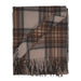 Highland Wool Blend Tartan Blanket Throw - Heritage Of Scotland - STEWART NATURAL DRESS