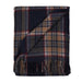 Highland Wool Blend Tartan Blanket Throw - Heritage Of Scotland - STEWART NAVY