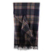 Highland Wool Blend Tartan Blanket Throw - Heritage Of Scotland - STEWART NAVY