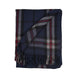 Highland Wool Blend Tartan Blanket Throw - Heritage Of Scotland - THOMSON NAVY