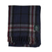 Highland Wool Blend Tartan Blanket Throw - Heritage Of Scotland - THOMSON NAVY