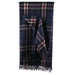Highland Wool Blend Tartan Blanket Throw - Heritage Of Scotland - THOMSON NAVY