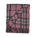 Highland Wool Blend Tartan Blanket Throw - Heritage Of Scotland - THOMSON PINK