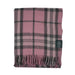 Highland Wool Blend Tartan Blanket Throw - Heritage Of Scotland - THOMSON PINK