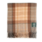 Highland Wool Blend Tartan Knee Blanket - Heritage Of Scotland - MACKELLAR NATURAL