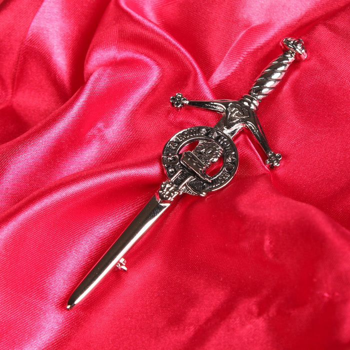 Home Clan Badge, Kilt Pin, Lapel Pin, Cufflinks, Keyring/Key Fob & Gift Set — Fine Pewter by Art Pewter — Made in Scotland (Shiny Finish) - Heritage Of Scotland - Kilt Pin