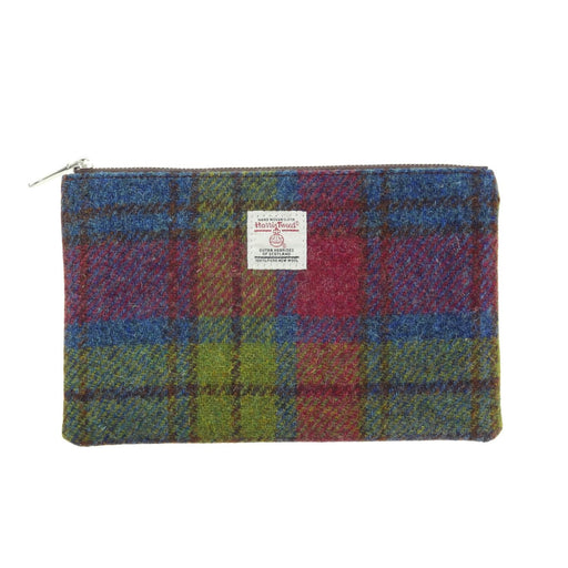 Ht Berneray Medium Zip Pouch Multi Colour Tartan - Heritage Of Scotland - MULTI COLOUR TARTAN