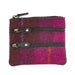 Ht Leather Coin Purse Cerise Check / Black - Heritage Of Scotland - CERISE CHECK / BLACK