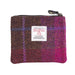 Ht Leather Coin Purse Cerise Check / Black - Heritage Of Scotland - CERISE CHECK / BLACK