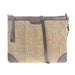 Ht Leather Cross Body Bag Lt Brown Check / Black - Heritage Of Scotland - LT BROWN CHECK / BLACK