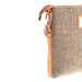 Ht Leather Crossbody Bag Brown Herringbone / Tan - Heritage Of Scotland - BROWN HERRINGBONE / TAN