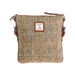 Ht Leather Crossbody Bag Tan & Brown Herringbone / Tan - Heritage Of Scotland - TAN & BROWN HERRINGBONE / TAN