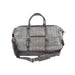 Ht Leather Large Travel Bag Grey & Red Check / Black - Heritage Of Scotland - GREY & RED CHECK / BLACK