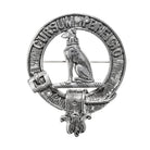 Hunter Clan Badge, Kilt Pin, Lapel Pin, Cufflinks, Keyring/Key Fob & Gift Set — Fine Pewter by Art Pewter — Made in Scotland (Shiny Finish) - Heritage Of Scotland - Badge
