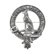 Hunter Clan Badge, Kilt Pin, Lapel Pin, Cufflinks, Keyring/Key Fob & Gift Set — Fine Pewter by Art Pewter — Made in Scotland (Shiny Finish) - Heritage Of Scotland - Badge