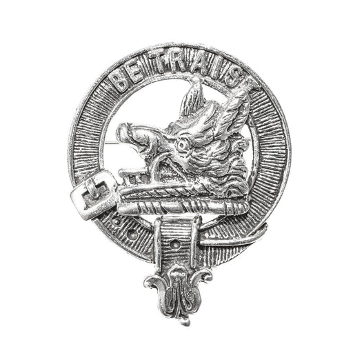 Innes Clan Badge, Kilt Pin, Lapel Pin, Cufflinks, Keyring/Key Fob & Gift Set — Fine Pewter by Art Pewter — Made in Scotland (Shiny Finish) - Heritage Of Scotland - Badge