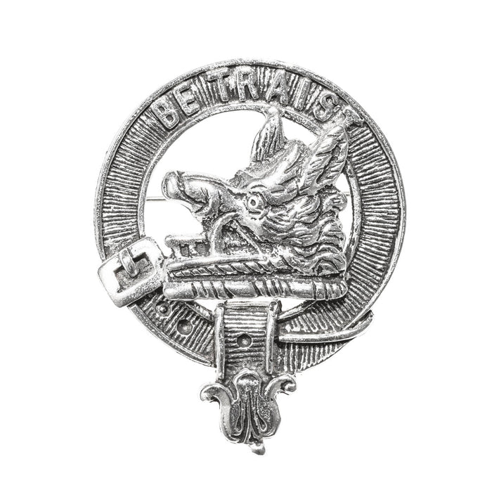 Innes Clan Badge, Kilt Pin, Lapel Pin, Cufflinks, Keyring/Key Fob & Gift Set — Fine Pewter by Art Pewter — Made in Scotland (Shiny Finish) - Heritage Of Scotland - Badge