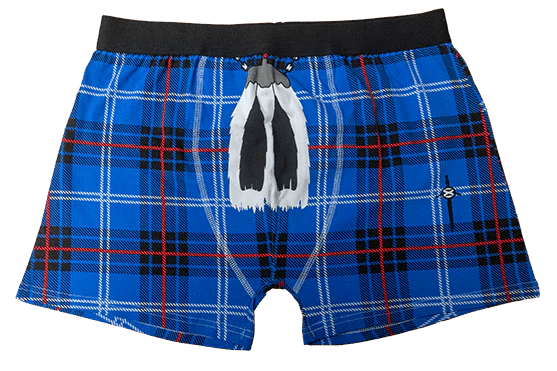 Instakilt Boxer Shorts – Blue Novelty Scottish Boxers for Men (S–XL) - Heritage Of Scotland - S