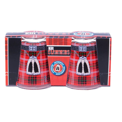 Instakilt Shot Glasses Twin Pack – Scottish Novelty Kilt Shot Glasses - Heritage Of Scotland - Instakilt