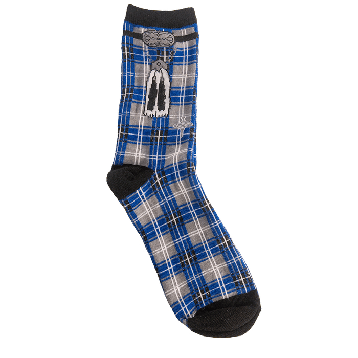 Instakilt Socks – Scottish Novelty Socks in Red, Blue, or Green (Cotton Blend) - Heritage Of Scotland - Blue