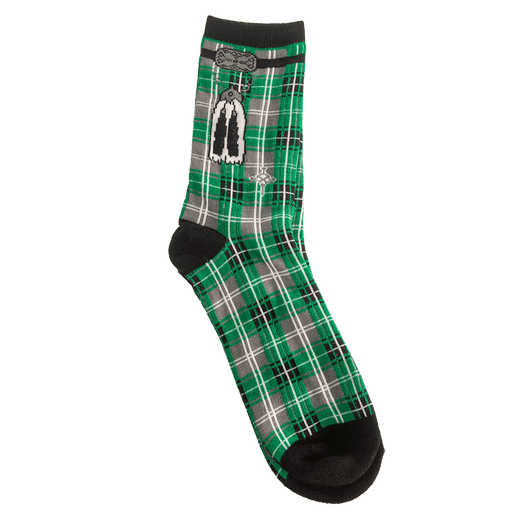 Instakilt Socks – Scottish Novelty Socks in Red, Blue, or Green (Cotton Blend) - Heritage Of Scotland - Green