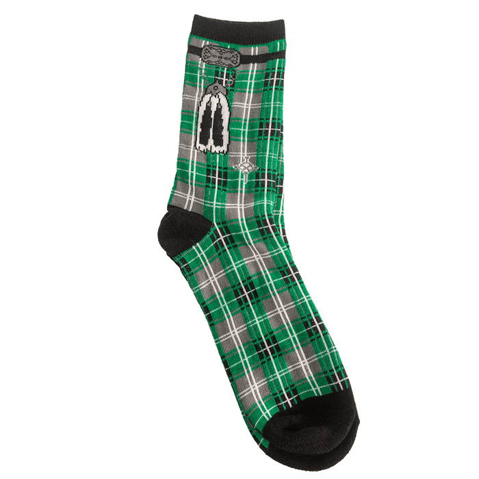 Instakilt Socks – Scottish Novelty Socks in Red, Blue, or Green (Cotton Blend) - Heritage Of Scotland - Green