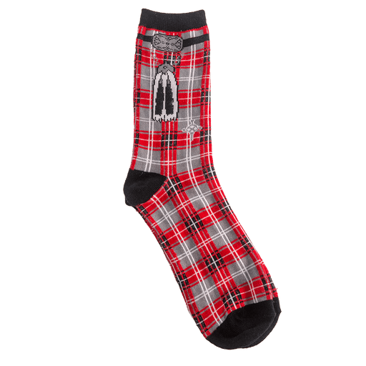 Instakilt Socks – Scottish Novelty Socks in Red, Blue, or Green (Cotton Blend) - Heritage Of Scotland - Red