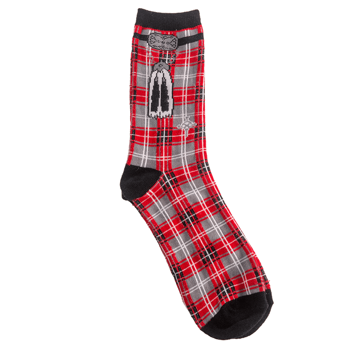 Instakilt Socks – Scottish Novelty Socks in Red, Blue, or Green (Cotton Blend) - Heritage Of Scotland - Red