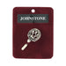 Johnstone Clan Badge, Kilt Pin, Lapel Pin, Cufflinks, Keyring/Key Fob & Gift Set — Fine Pewter by Art Pewter — Made in Scotland (Shiny Finish) - Heritage Of Scotland - Lapel Pin
