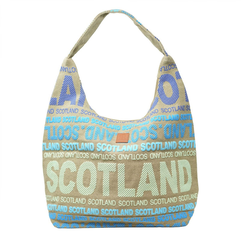 Julia Shoulder Bag Scotland - Heritage Of Scotland - BEIGE/BLUE/GREEN / L