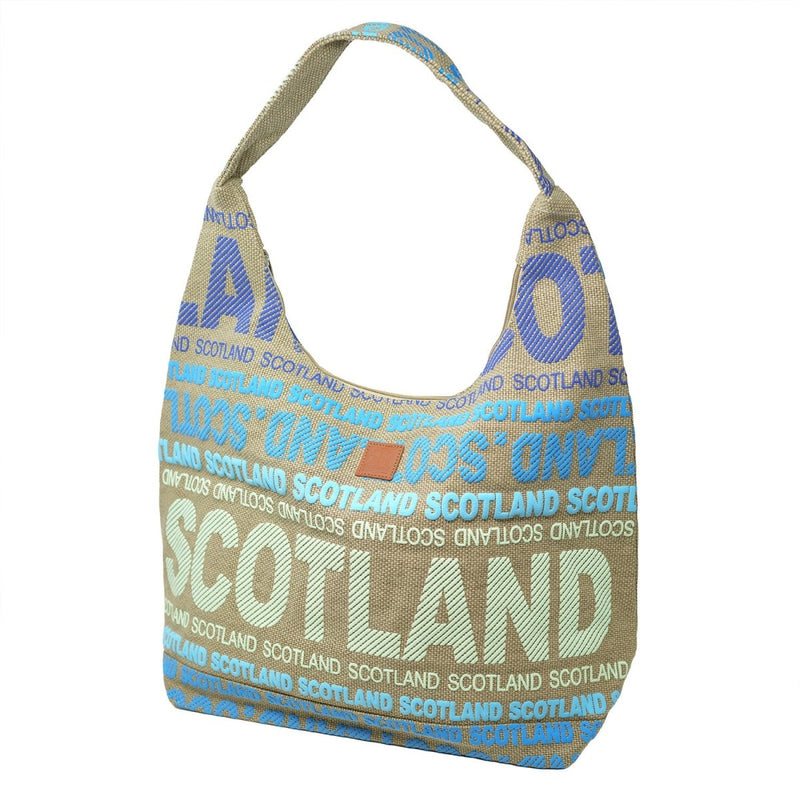 Julia Shoulder Bag Scotland - Heritage Of Scotland - BEIGE/BLUE/GREEN / L