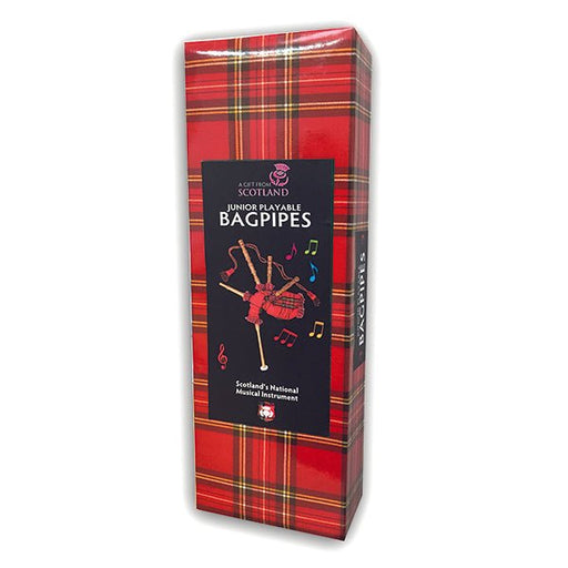 Junior Playable Bagpipes – Royal Stewart & Blackwatch Tartan Kids’ Scottish Toy with Reed - Heritage Of Scotland - Royal Stewart