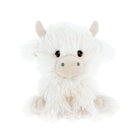 Keel Toys Keeleco Cream Shaggy Cow Plush Toy 18cm - Heritage Of Scotland -