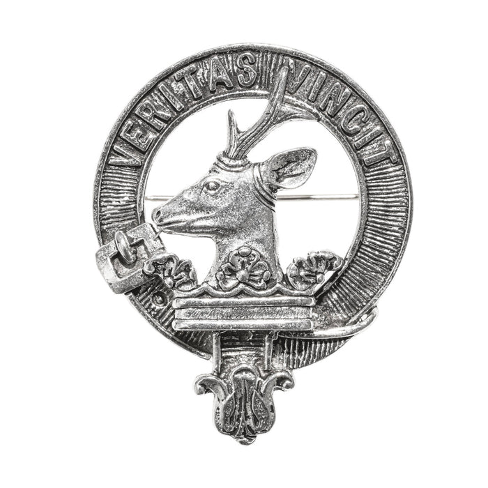 Keith Clan Badge, Kilt Pin, Lapel Pin, Cufflinks, Keyring/Key Fob & Gift Set — Fine Pewter by Art Pewter — Made in Scotland (Shiny Finish) - Heritage Of Scotland - Badge