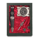 Keith Clan Badge, Kilt Pin, Lapel Pin, Cufflinks, Keyring/Key Fob & Gift Set — Fine Pewter by Art Pewter — Made in Scotland (Shiny Finish) - Heritage Of Scotland - Gift Set