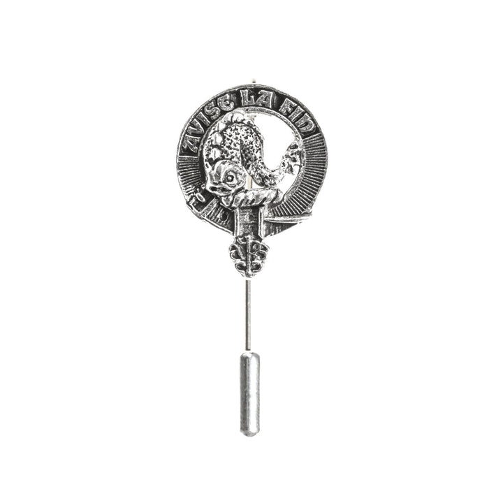 Kennedy Clan Badge, Kilt Pin, Lapel Pin, Cufflinks, Keyring/Key Fob & Gift Set — Fine Pewter by Art Pewter — Made in Scotland (Shiny Finish) - Heritage Of Scotland - Lapel Pin