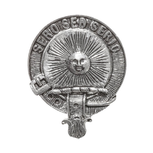 Kerr Clan Badge, Kilt Pin, Lapel Pin, Cufflinks, Keyring/Key Fob & Gift Set — Fine Pewter by Art Pewter — Made in Scotland (Shiny Finish) - Heritage Of Scotland - Badge