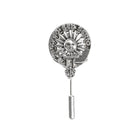 Kerr Clan Badge, Kilt Pin, Lapel Pin, Cufflinks, Keyring/Key Fob & Gift Set — Fine Pewter by Art Pewter — Made in Scotland (Shiny Finish) - Heritage Of Scotland - Lapel Pin