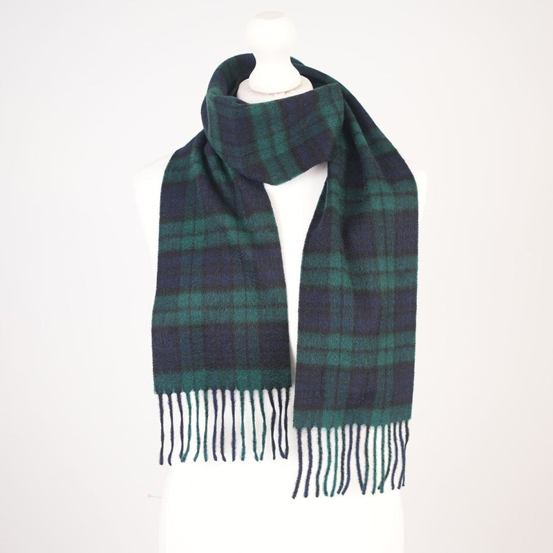 Kids 100% Cashmere Tartan Mini Scarf - BLACK WATCH - Heritage Of Scotland -