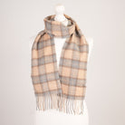 Kids 100% Cashmere Tartan Mini Scarf - MACKELLAR NATURAL - Heritage Of Scotland -