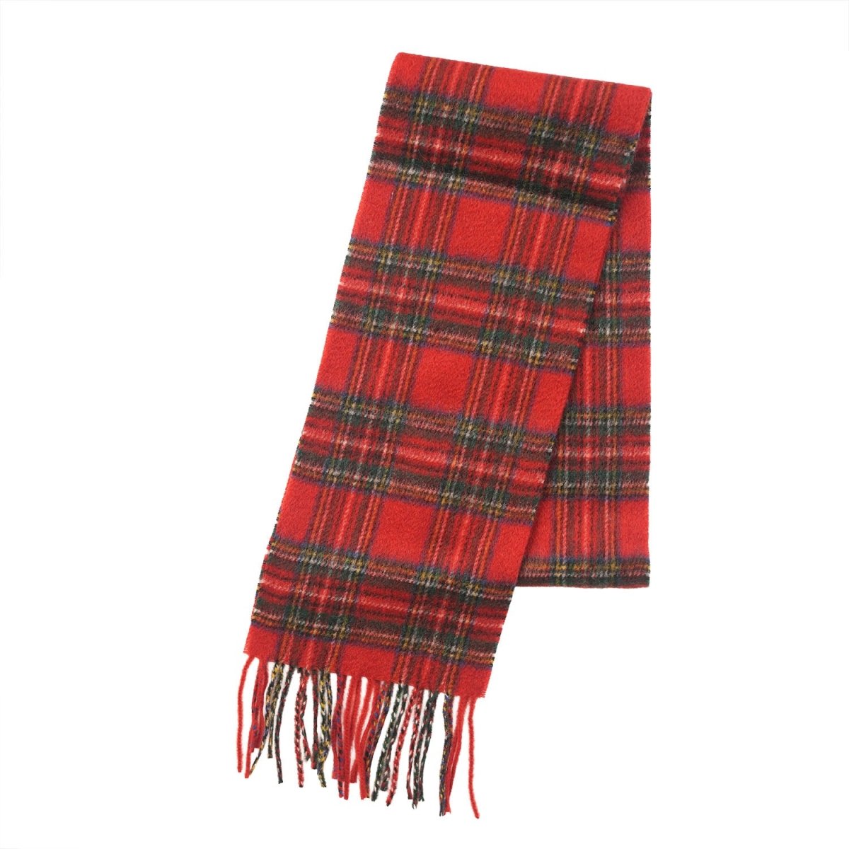 Kids 100% Cashmere Tartan Mini Scarf - STEWART ROYAL - Heritage Of Scotland -