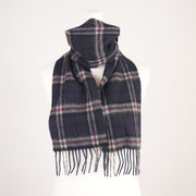 Kids 100% Lambswool Tartan Mini Scarf – Soft Children’s Wool Scarf - THOMSON NAVY - Heritage Of Scotland -