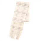 Kids 100% Lambswool Tartan Mini Scarf – Soft Children’s Wool Scarf - Thomson Pale Cream - Heritage Of Scotland -