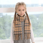 Kids 100% Lambswool Tartan Mini Scarf - THOMSON CAMEL - Heritage Of Scotland -
