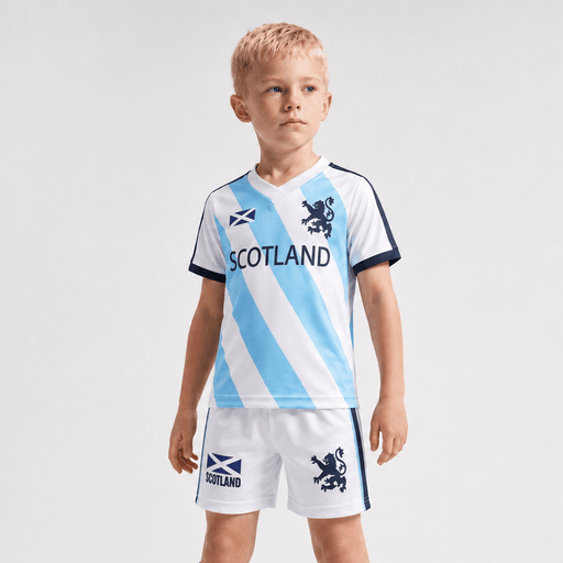 Kids Blue Scotland Football Kit - Heritage Of Scotland - 6 - 12 Months
