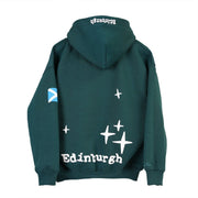 Kids Edinburgh 3D Puff Print Hoodie Teal – Children’s Hooded Sweatshirt - Heritage Of Scotland - TEAL