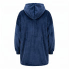 Kids Edinburgh Saltire Hoodie Blanket – Navy Cosy Oversized Fleece - Heritage Of Scotland -