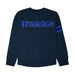 Kids Edinburgh Varsity Oversized Sweat - Heritage Of Scotland - NAVY